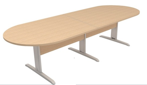 Mesa Reunião Oval Bipartida - Frontal BP 300 X 110 (RP)